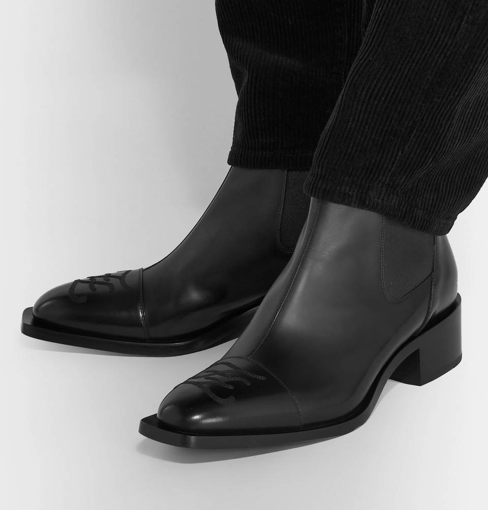 Кожаные туфли Fendi для мужчин