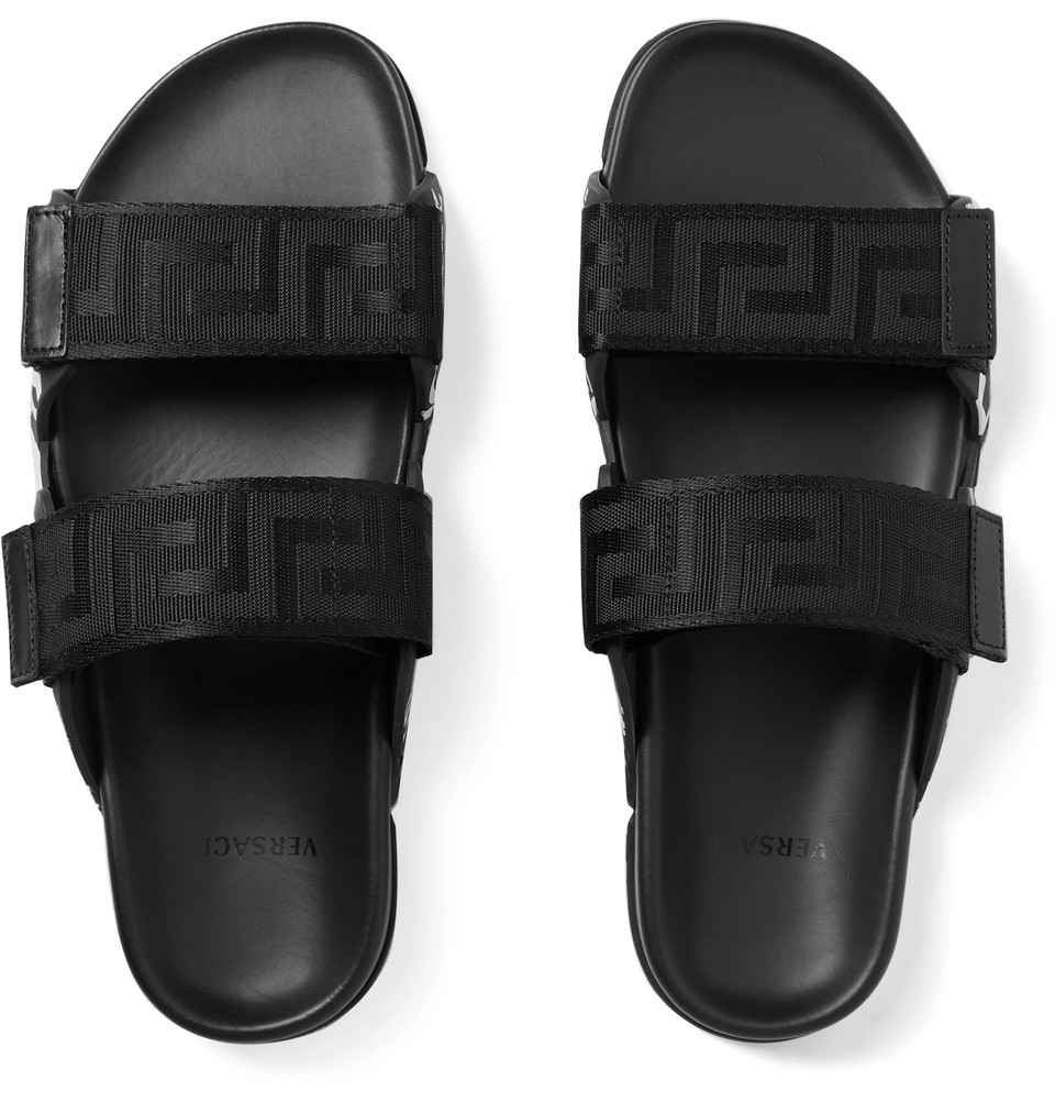 Кожаные сандалии Versace для мужчин