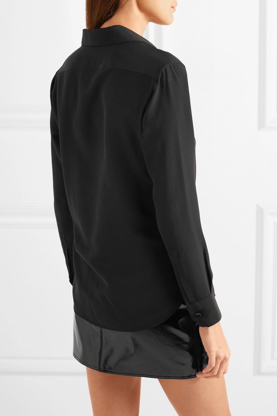 Блузка крепдешин Saint Laurent для женщин