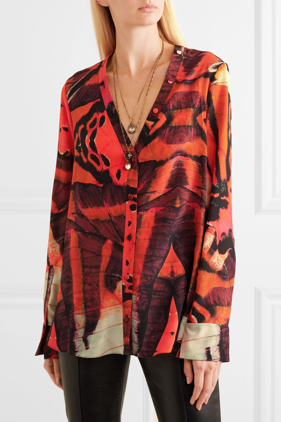 Блузка с принтом Alexander McQueen для женщин