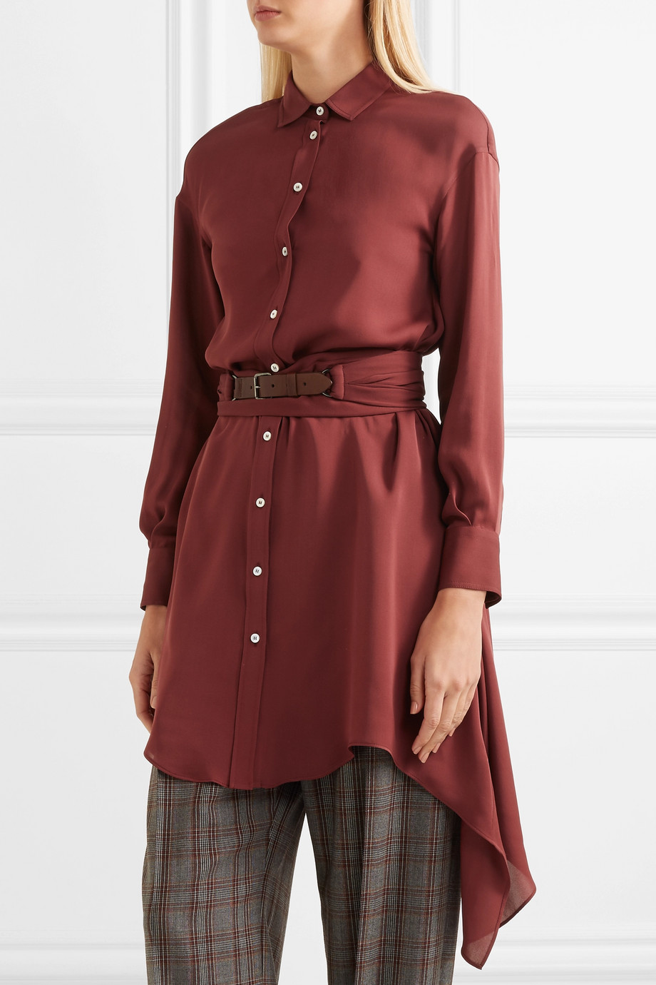 Блузка шелковая Brunello Cucinelli для женщин