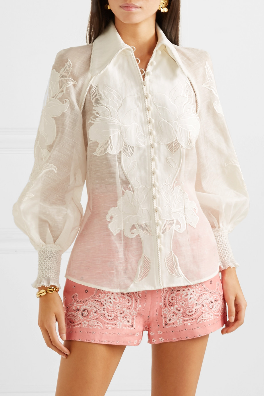 Блузка шелковая Zimmermann для женщин