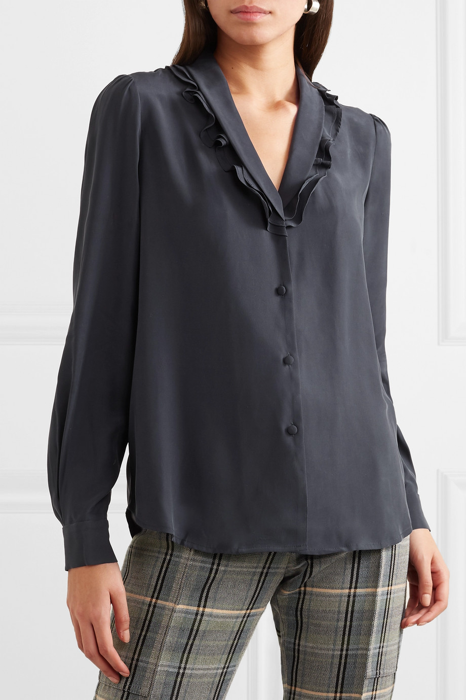 Блузка шелковая Frame для женщин