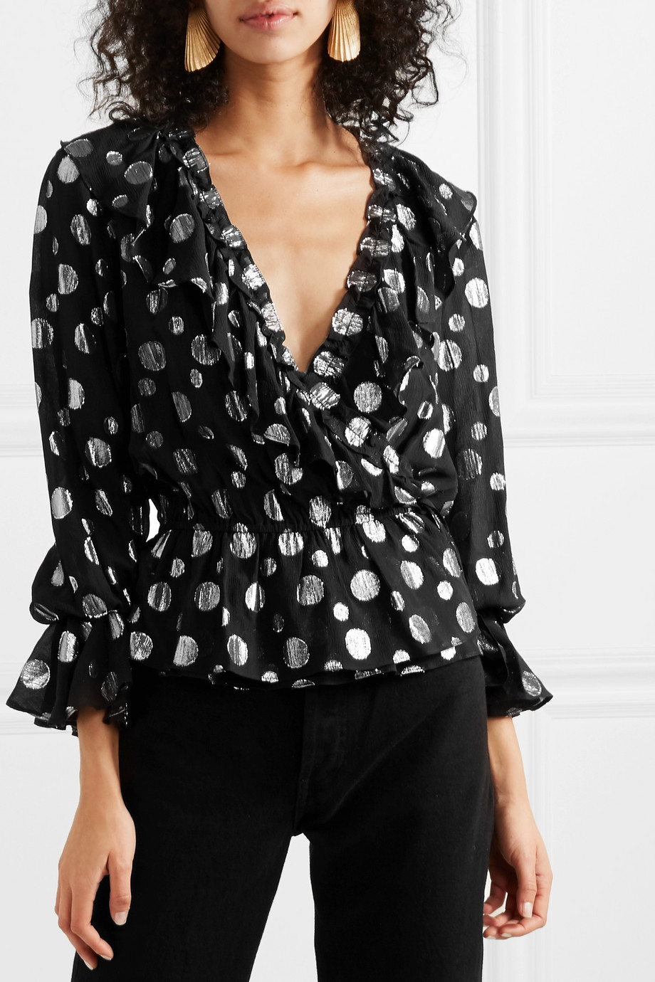 Блузка шелковая RIXO для женщин