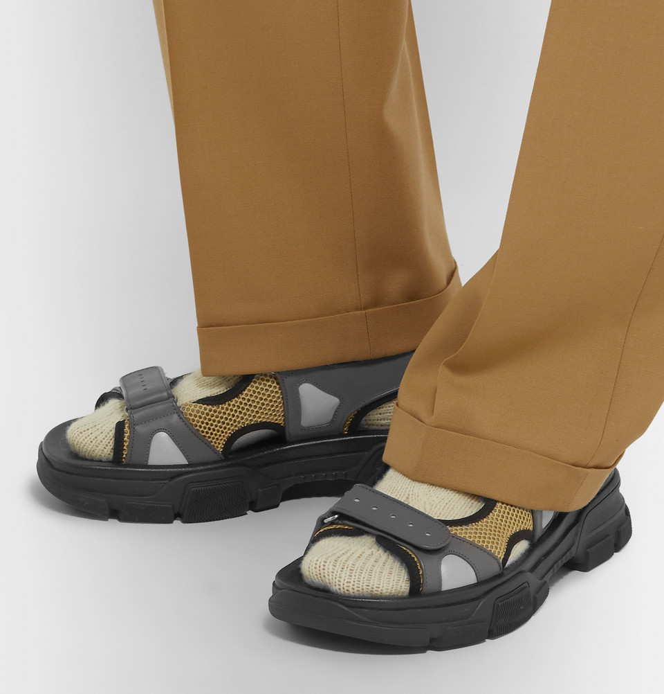 Кожаные сандалии Gucci для мужчин