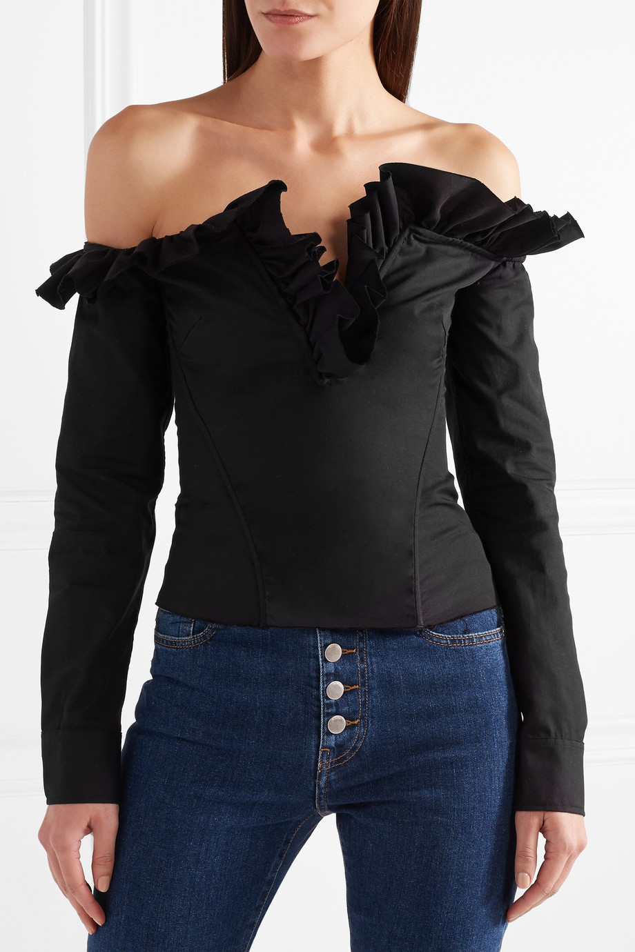 Блузка с открытыми плечами Marques' Almeida для женщин